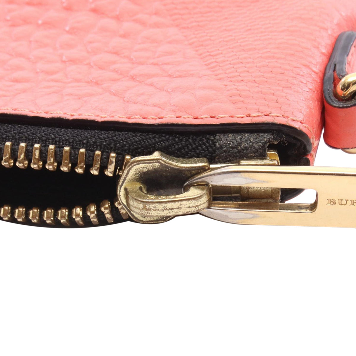 Burberry Small Grain Check Embossed Leather Chichester Crossbody — Pink