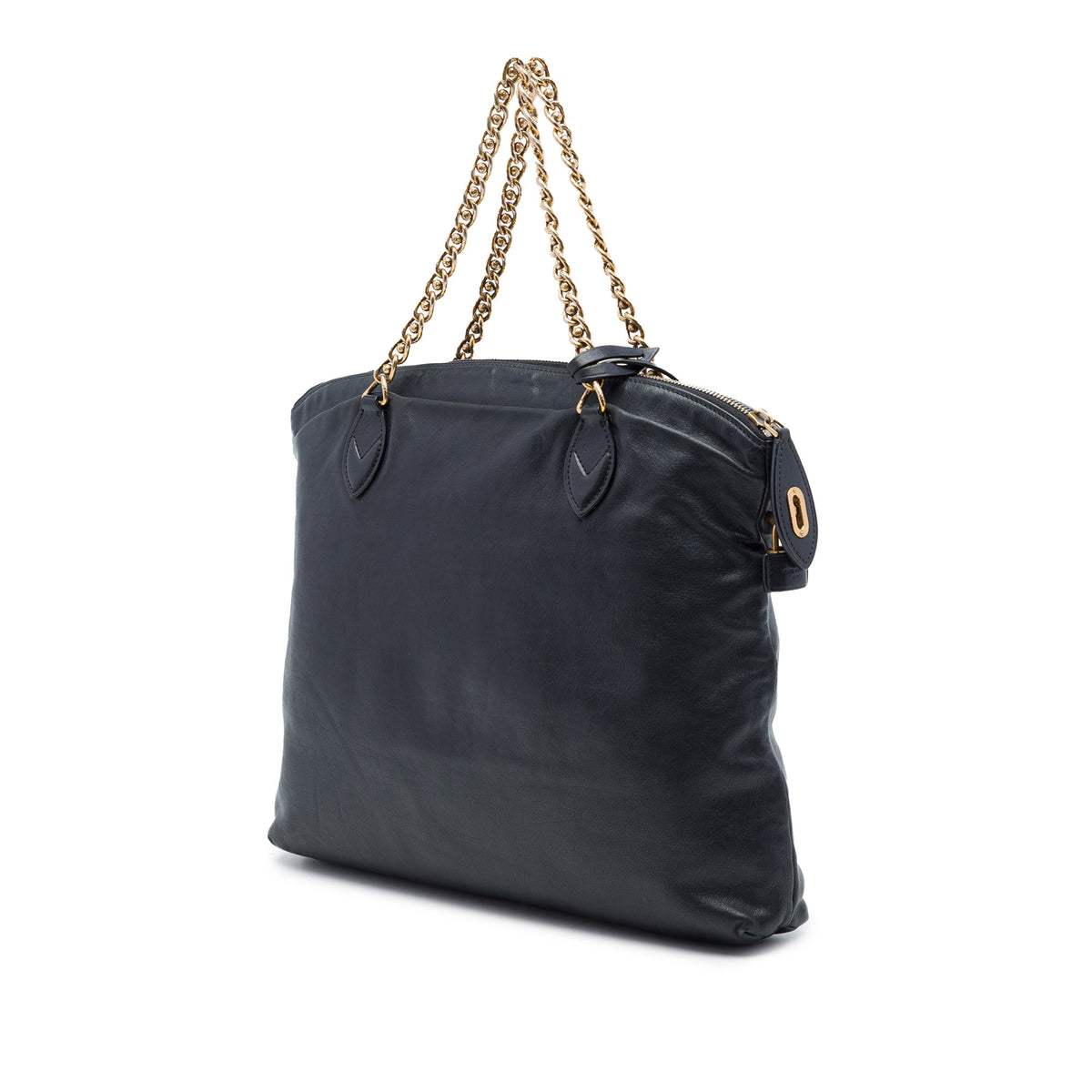 Louis Vuitton Limited Edition Calfskin Boudoir Lockit Chain Bag — Black