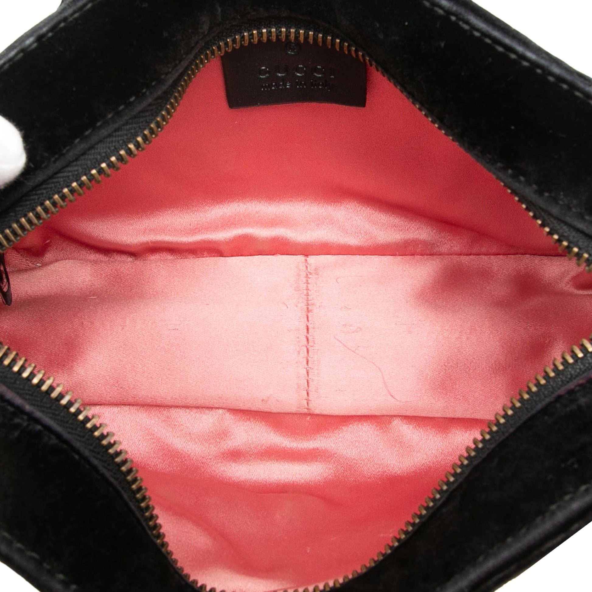 Gucci Mini GG Marmont Crystal Embellished Matelasse Velvet Crossbody