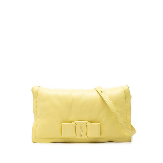 Ferragamo Padded Leather Viva Bow Crossbody