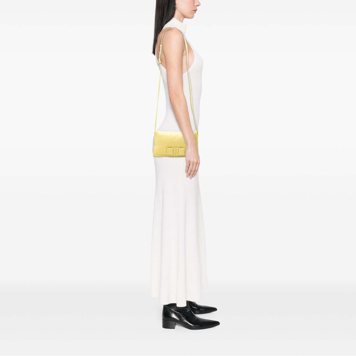 Ferragamo Padded Leather Viva Bow Crossbody