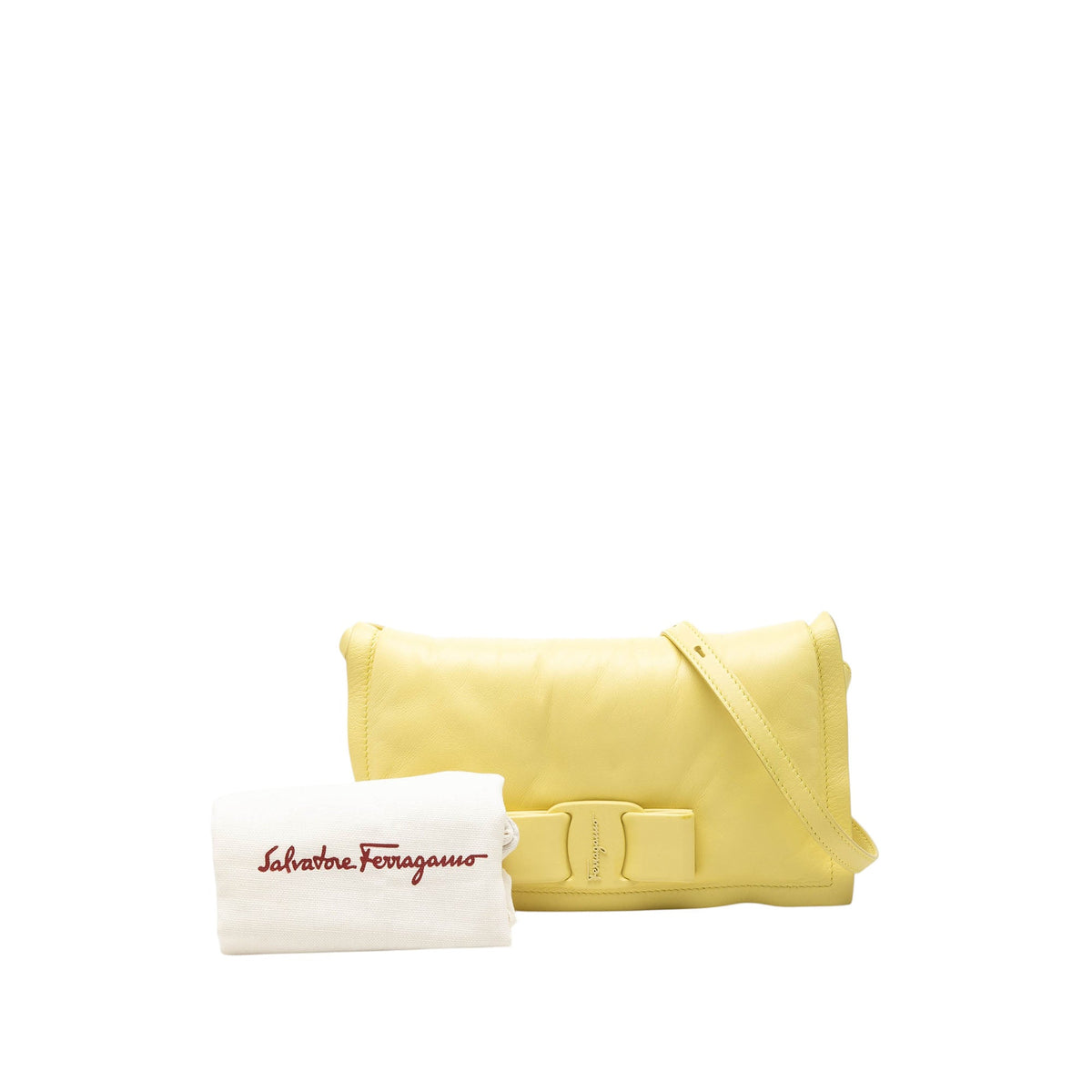 Ferragamo Padded Leather Viva Bow Crossbody