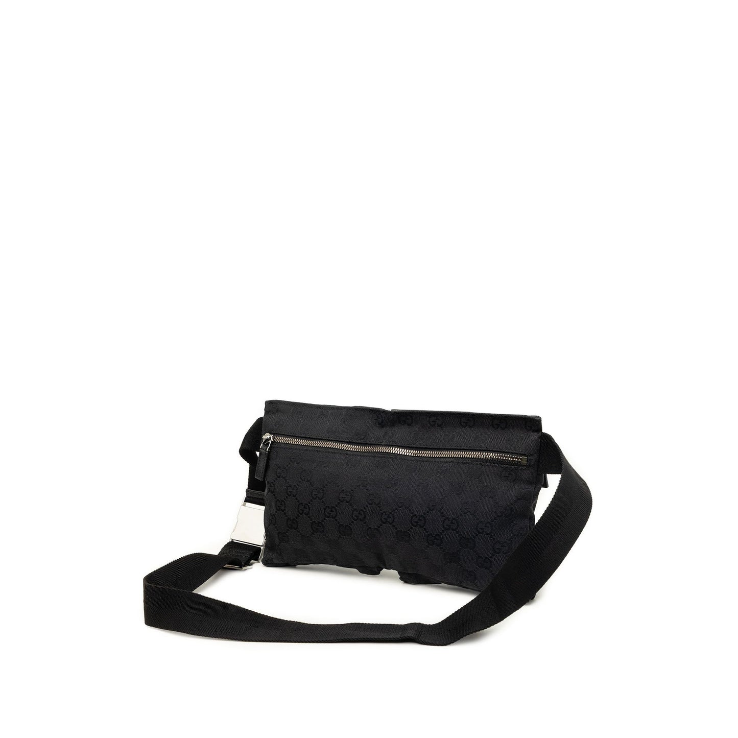 Gucci GG Canvas Double Pocket Belt Bag