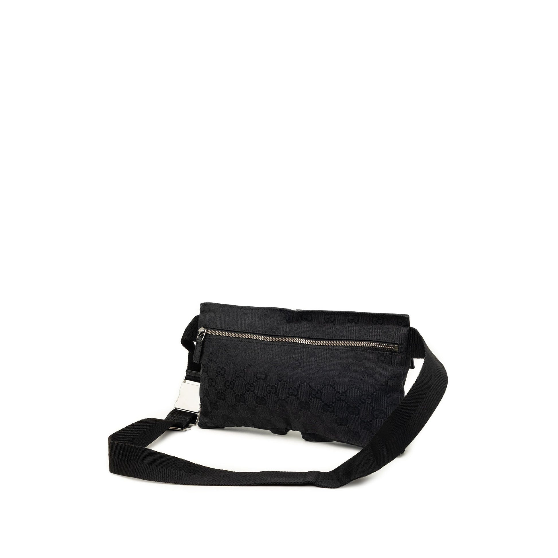 Gucci GG Canvas Double Pocket Belt Bag