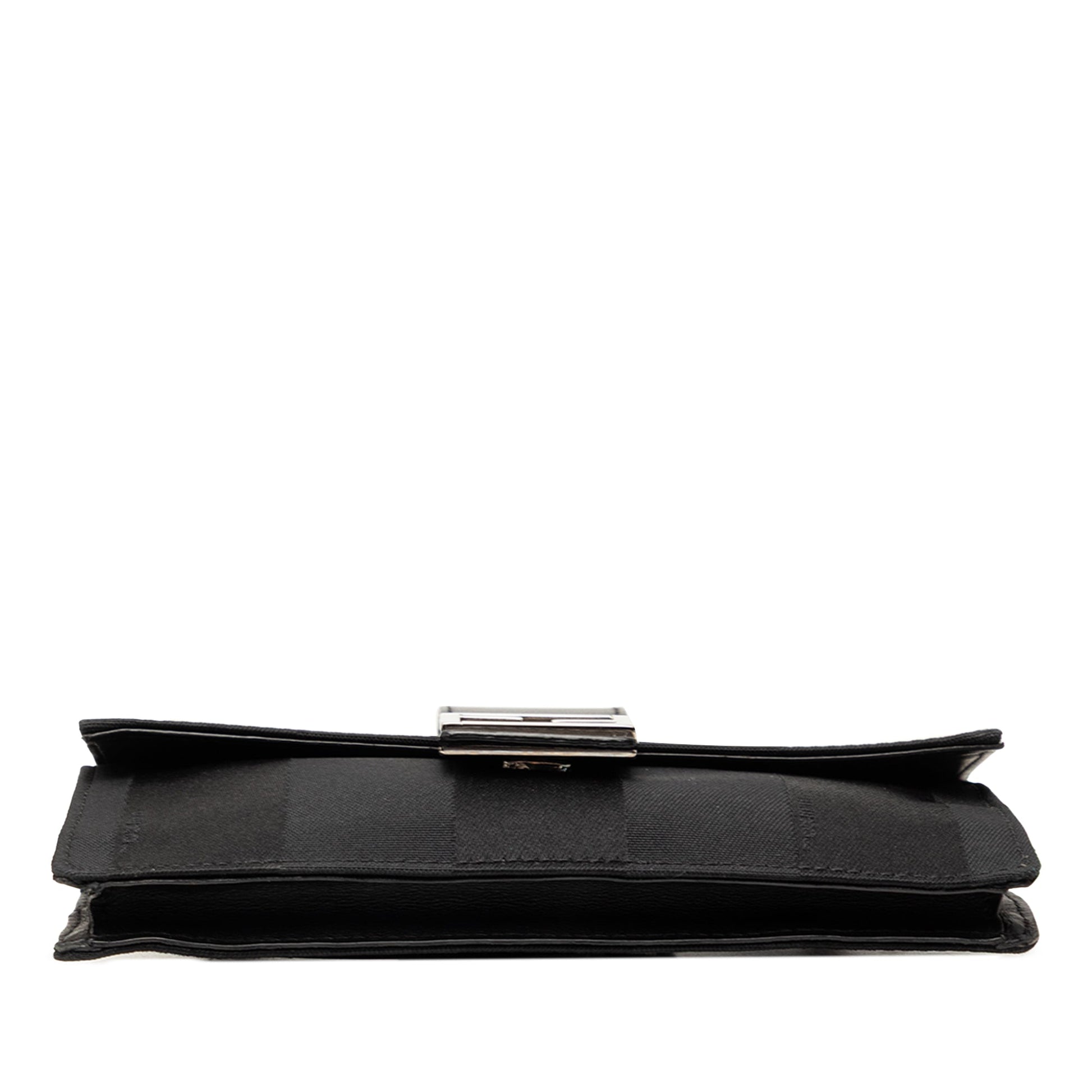 Fendi Pequin Nylon Convertible Baguette Pouch