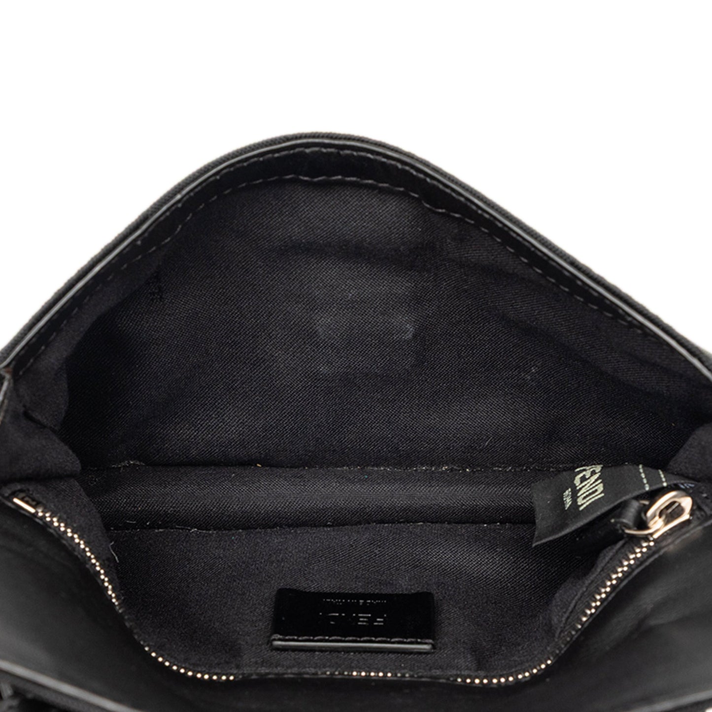 Fendi Pequin Nylon Convertible Baguette Pouch
