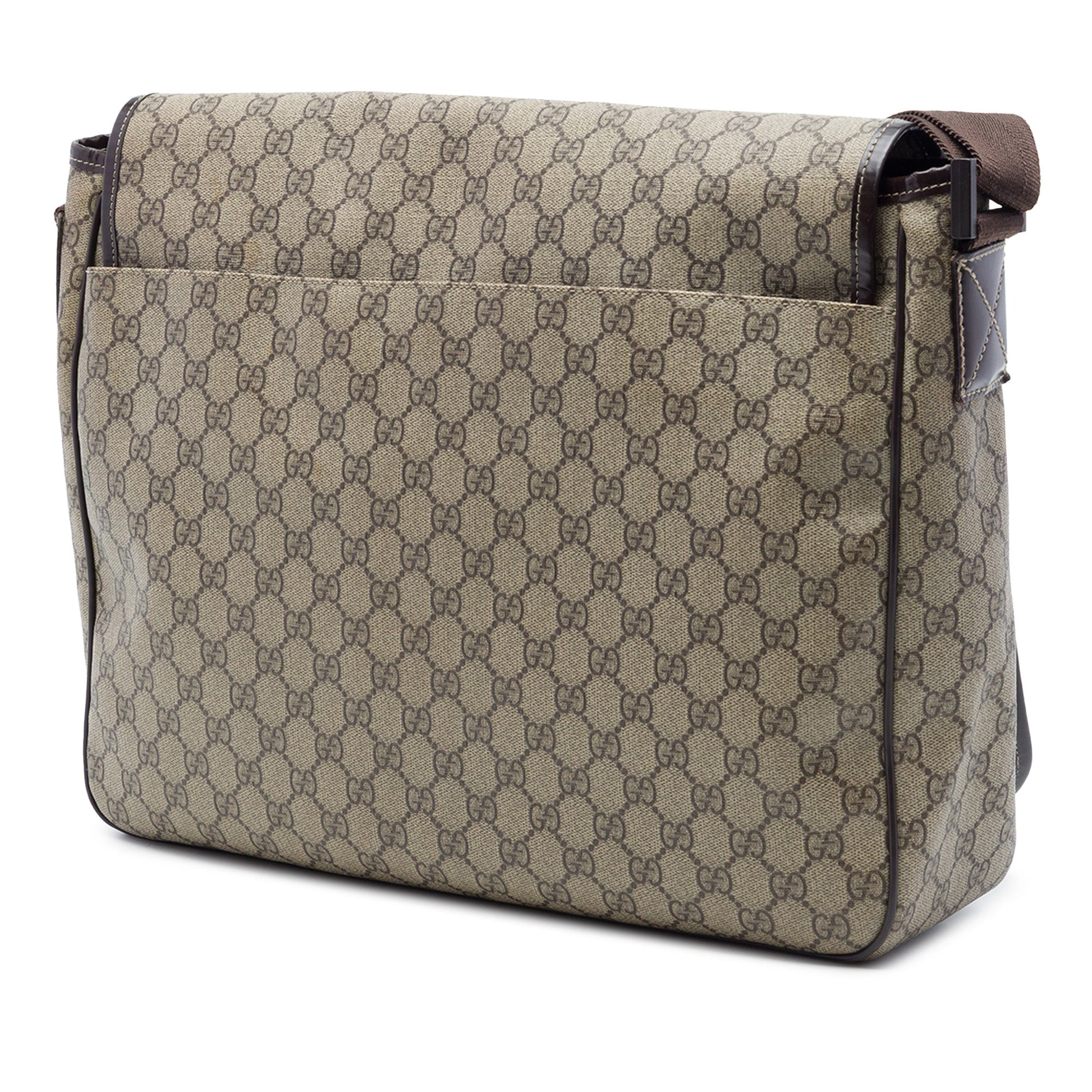 Gucci Large GG Supreme Interlocking G Messenger Bag