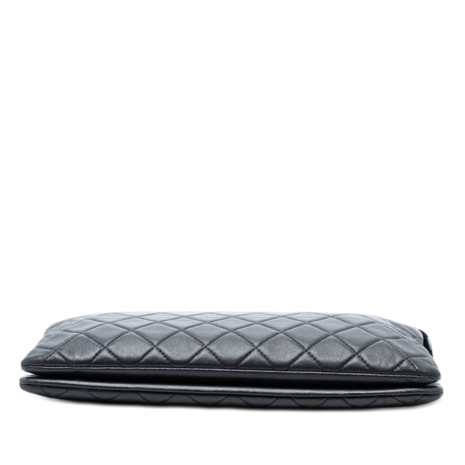 Chanel Quilted Lambskin Boy Zip Clutch
