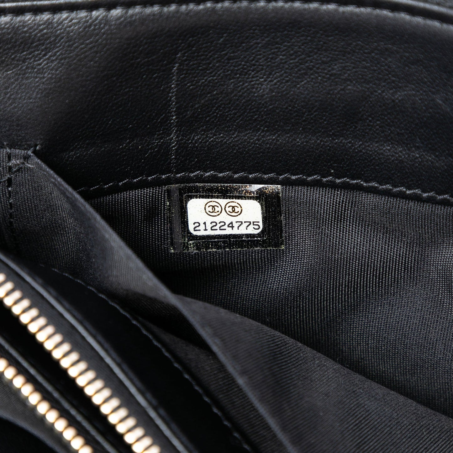 Chanel Quilted Lambskin Boy Zip Clutch