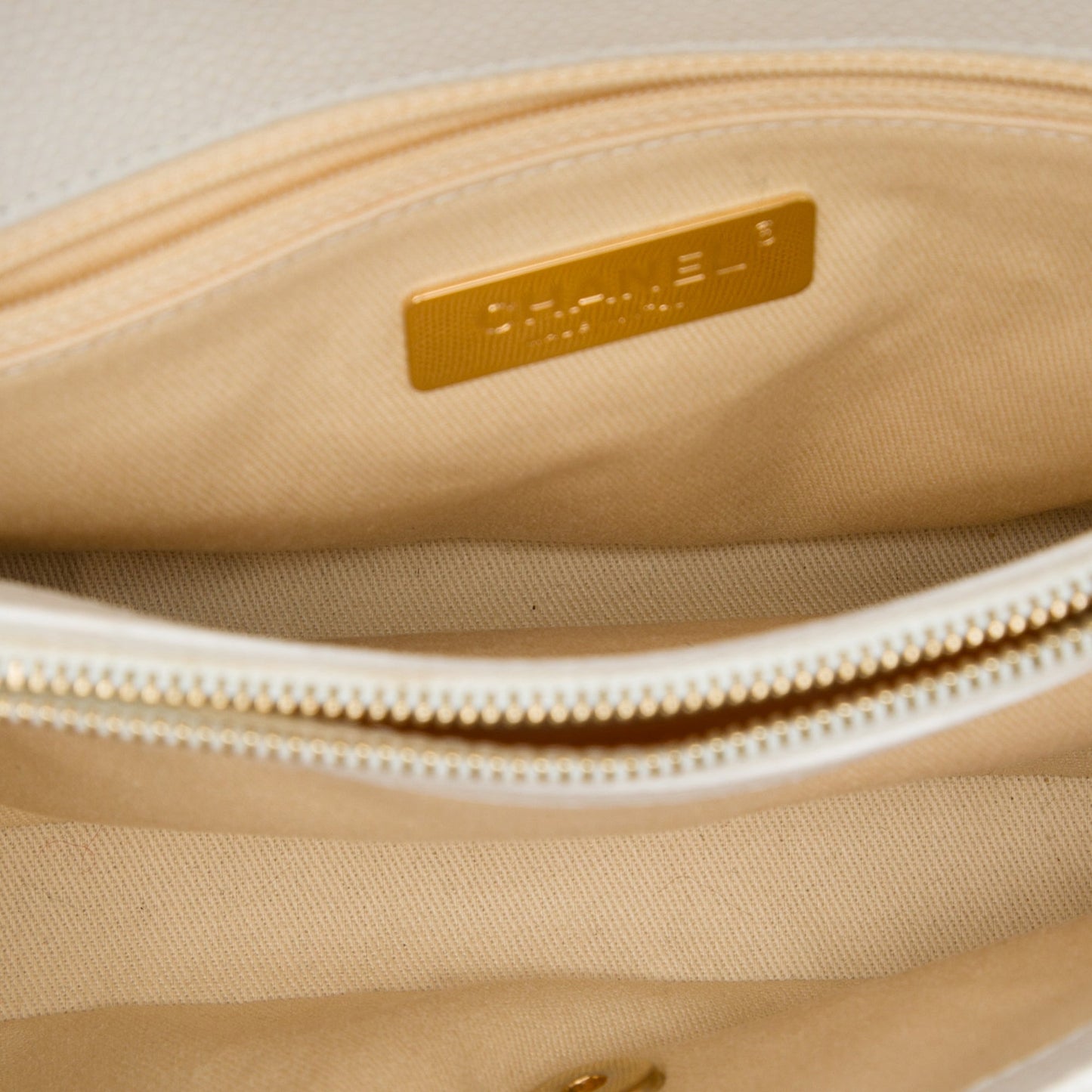 Chanel Medium Stitched Caviar Chic Affinity Top Handle Bag