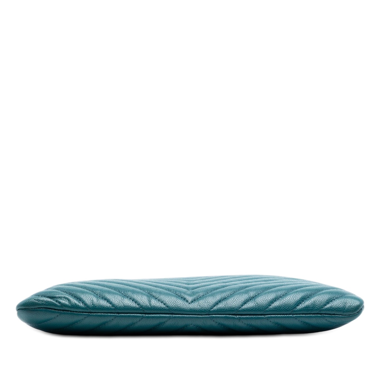 Medium CC Chevron Caviar O Case Clutch