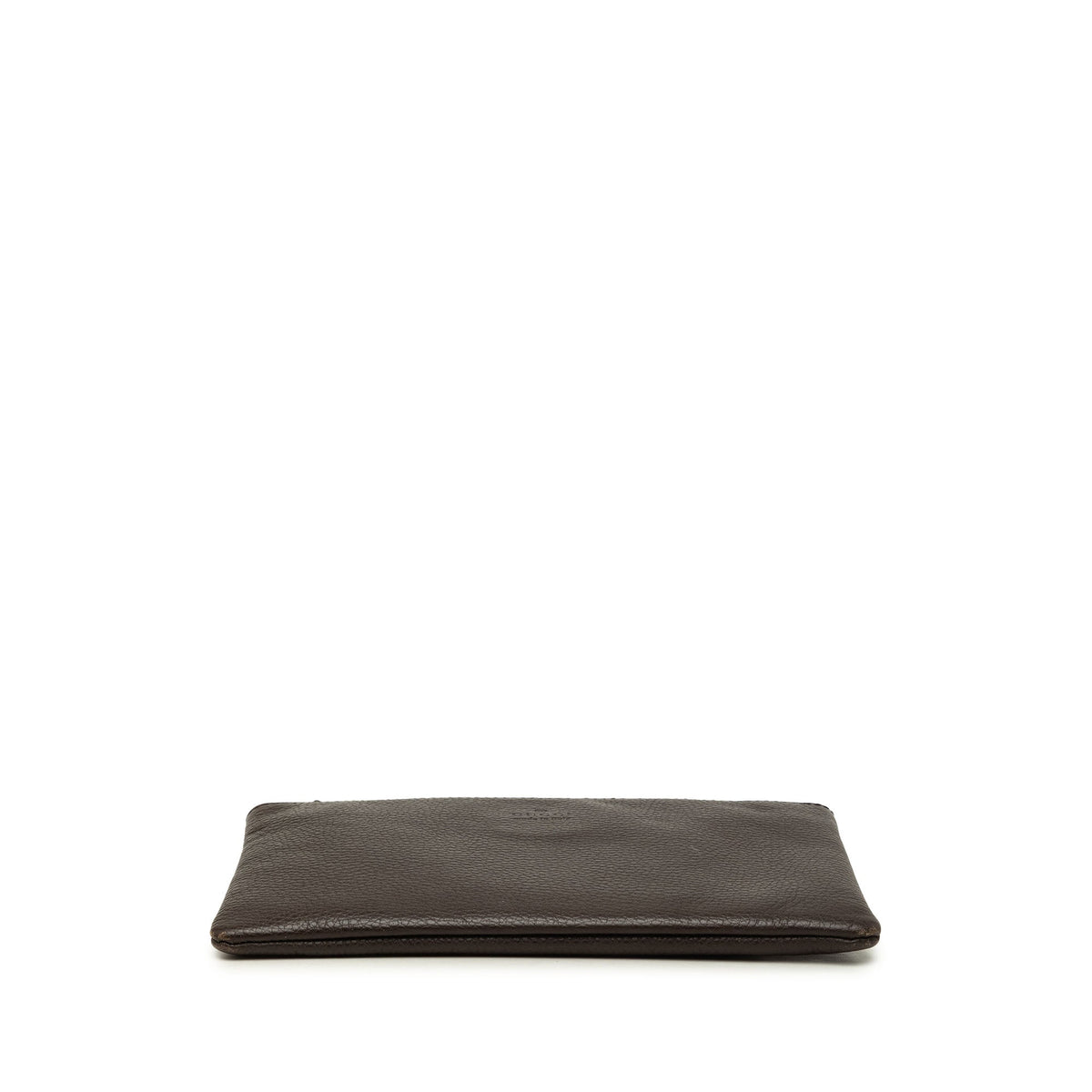 Gucci Calfskin Bamboo Clutch — Brown