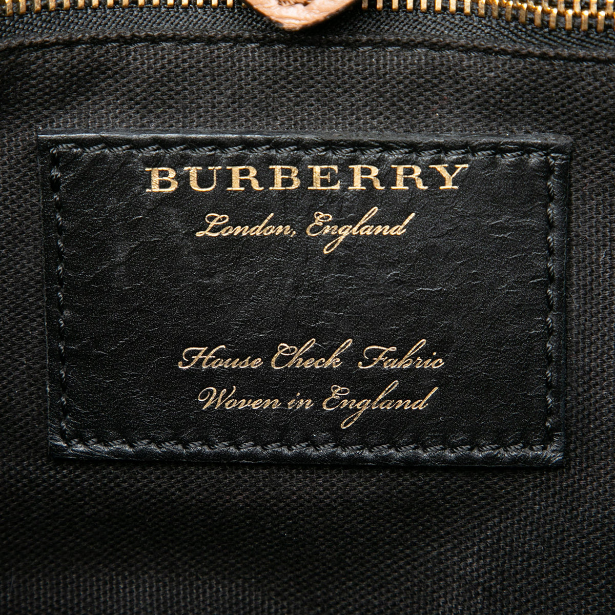 Burberry Small Grained Calfskin and House Check Canvas Bingley Crossbody — Brown