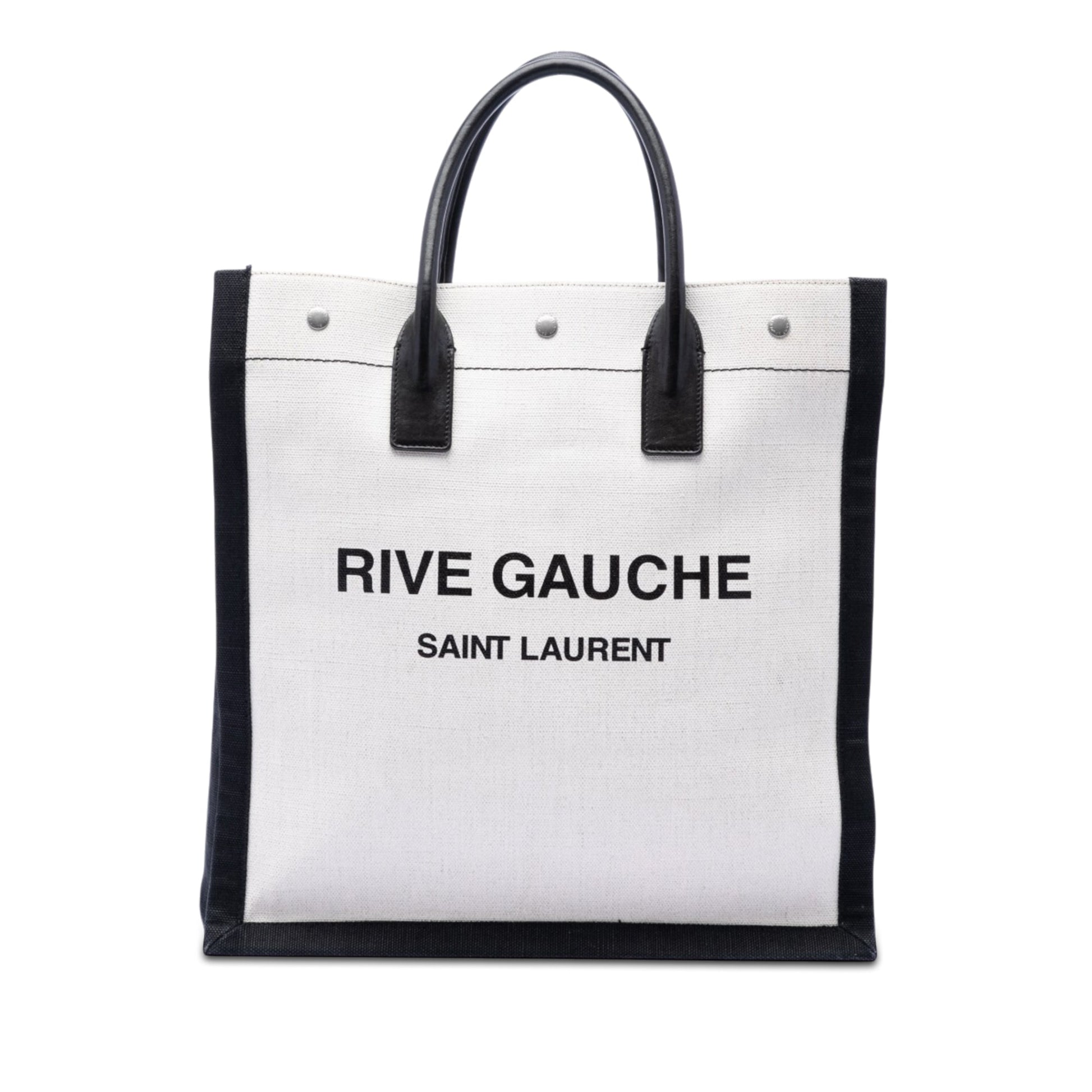 Saint Laurent Linen Rive Gauche North South Tote
