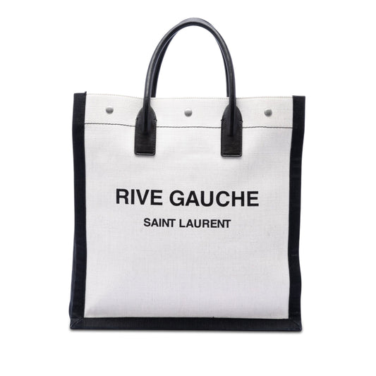 Saint Laurent Linen Rive Gauche North South Tote