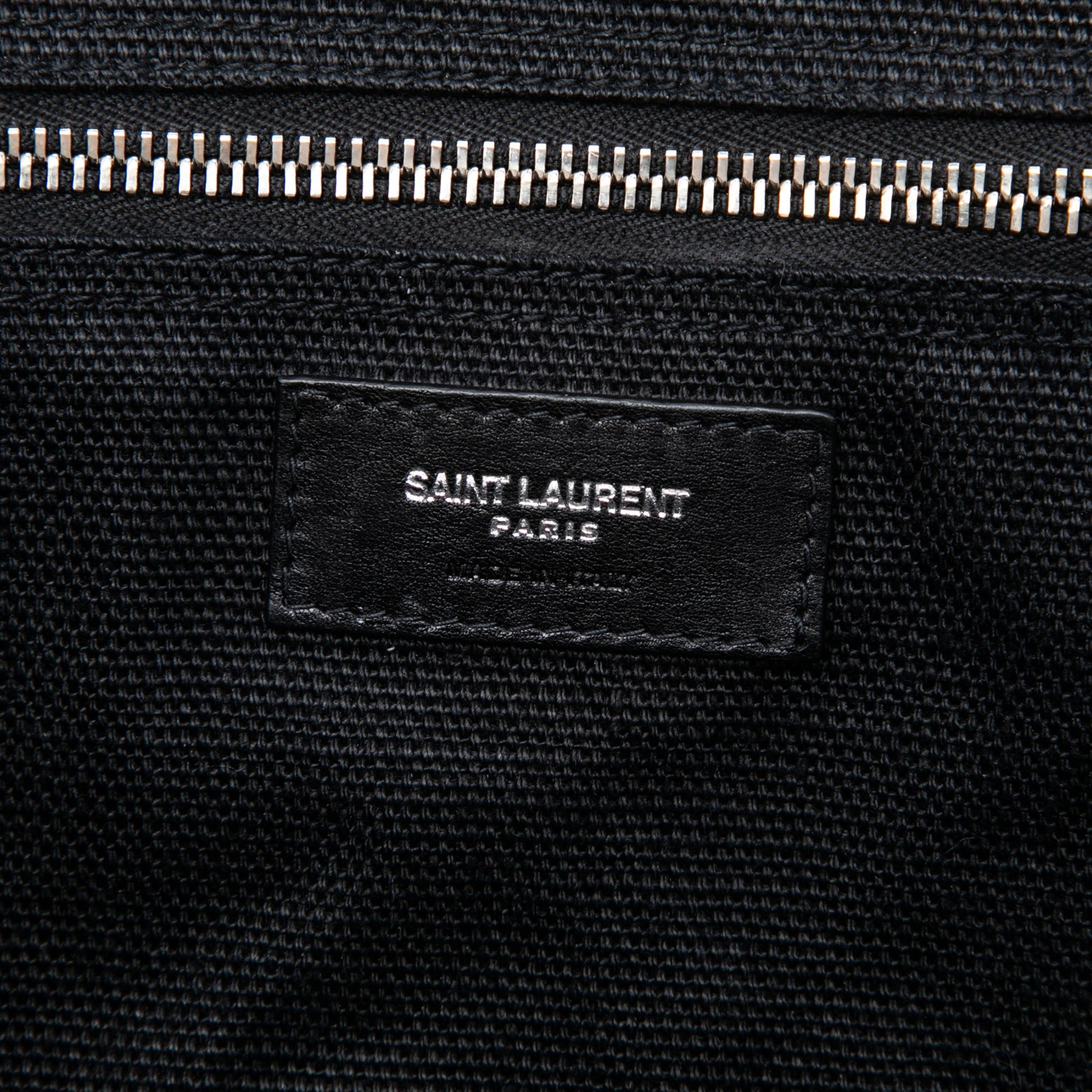 Saint Laurent Linen Rive Gauche North South Tote
