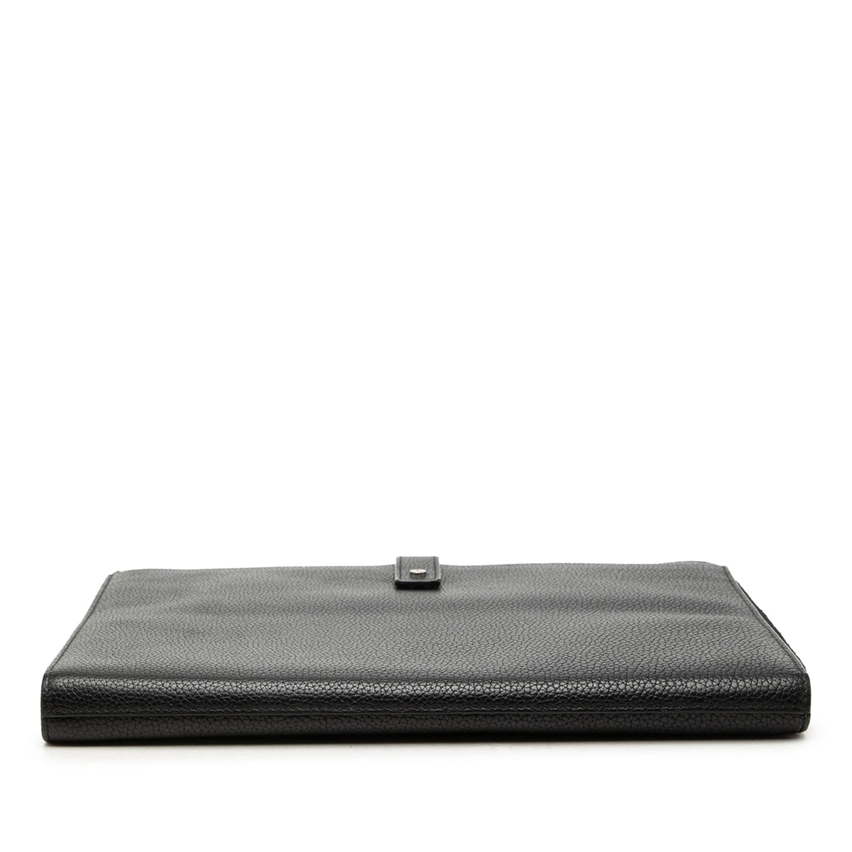 Saint Laurent Grained Calfskin Classic Zip Around Snap Clutch