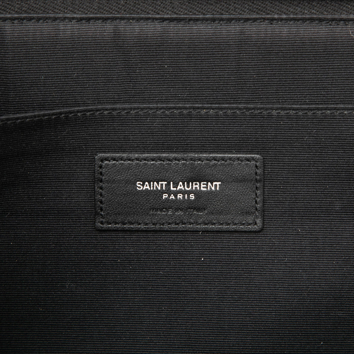 Saint Laurent Grained Calfskin Classic Zip Around Snap Clutch