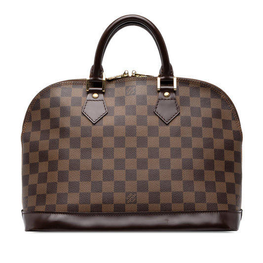 Louis Vuitton Damier Ebene Alma PM — Brown