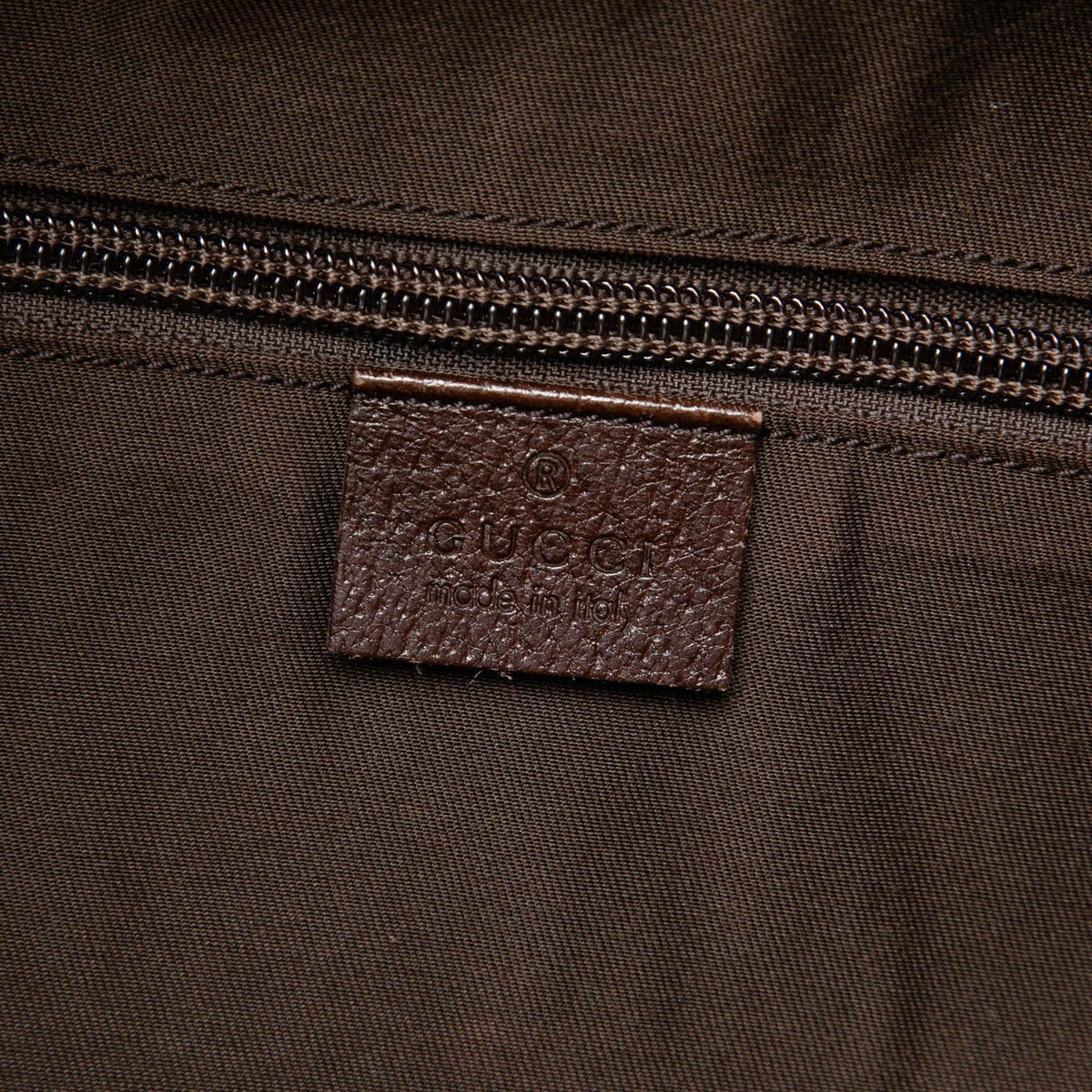 Gucci GG Canvas Web Duffle Bag — Beige