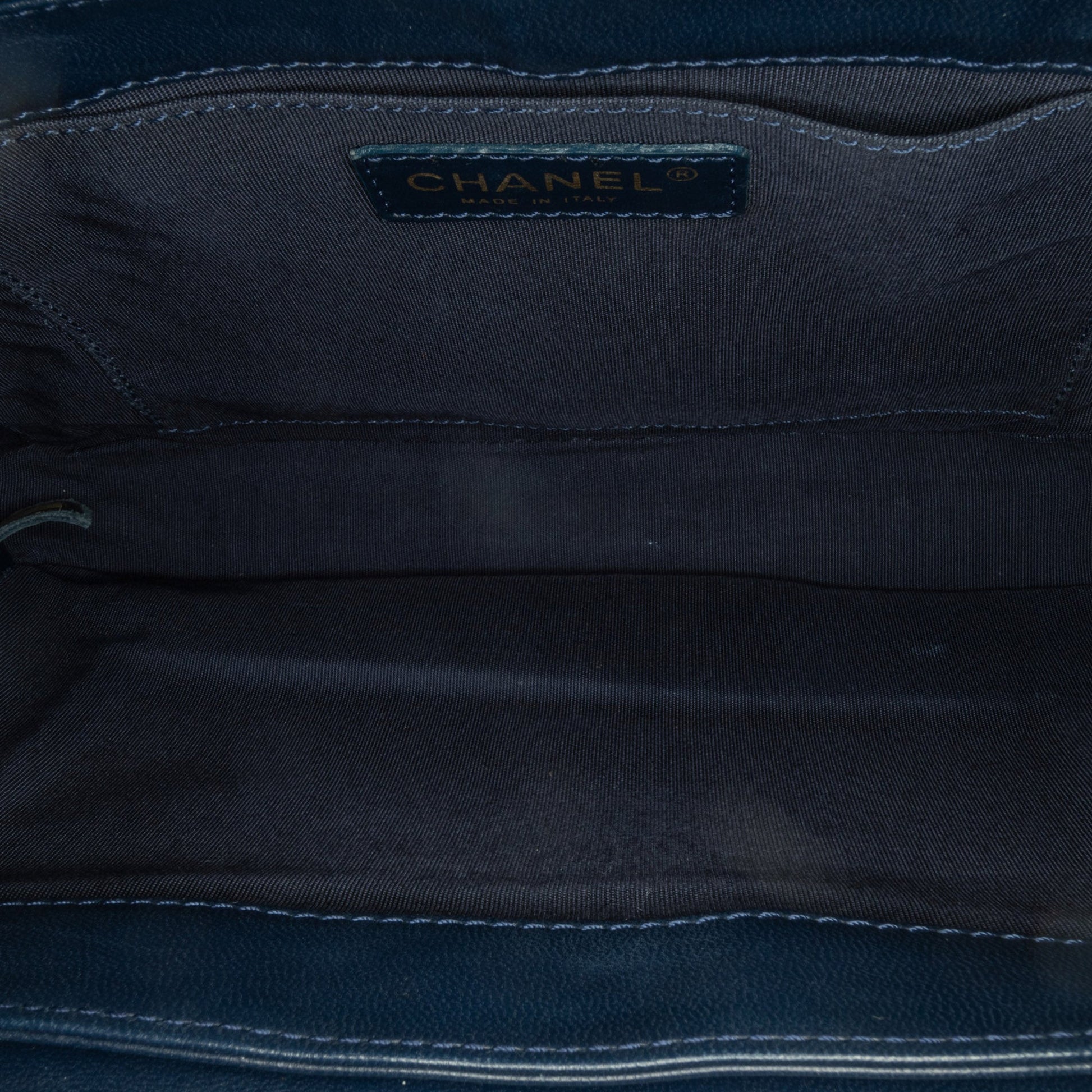 Chanel Medium CC Quilted Mixed Fibers and Lambskin Double Flap