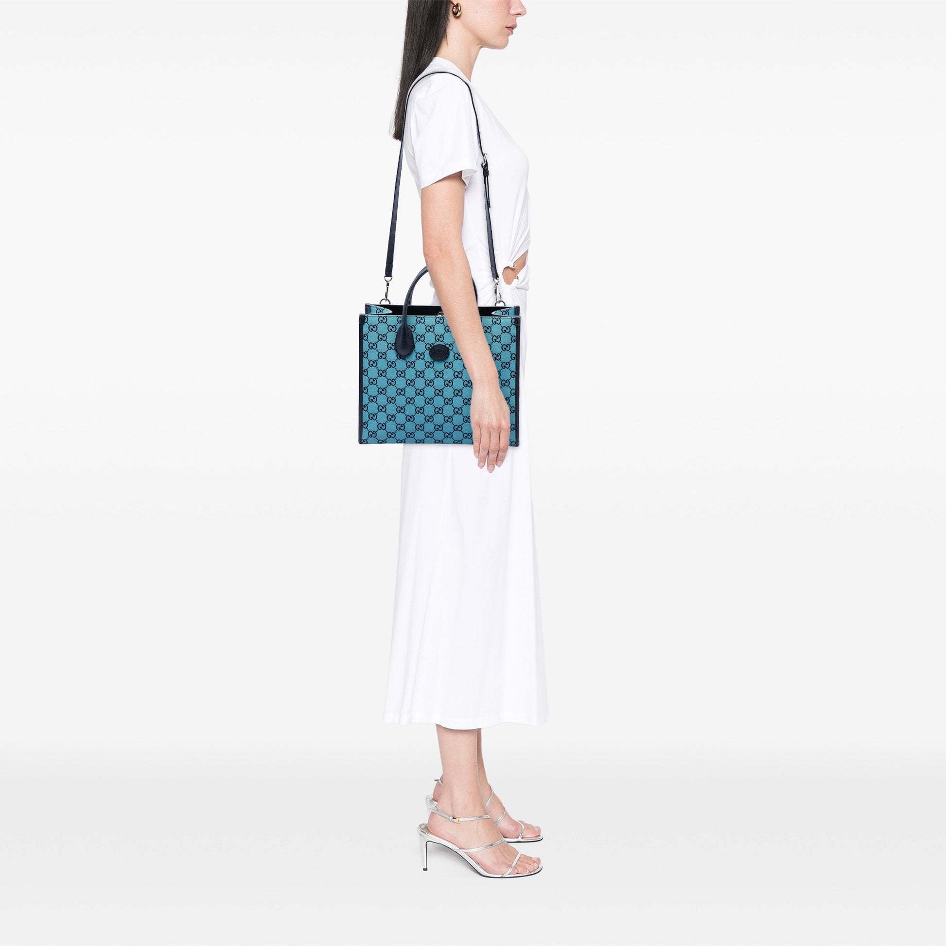 Gucci Small GG Canvas Interlocking G Tote