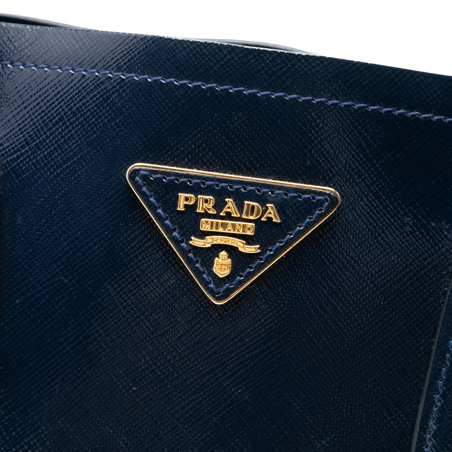 Medium Saffiano Vernice Double Satchel