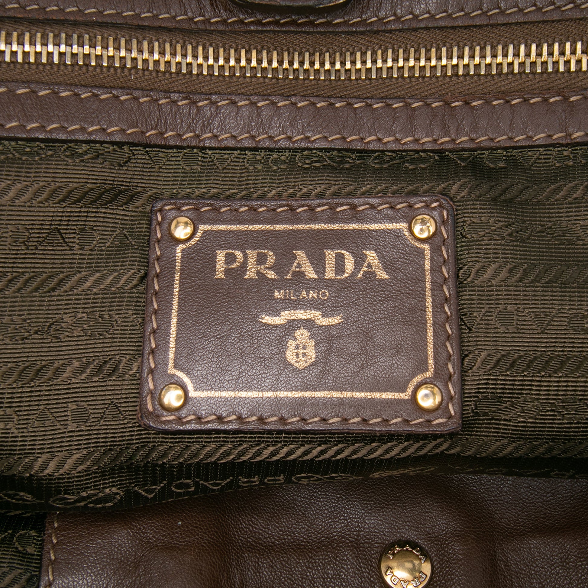 Prada Tessuto and Nappa Gaufre Tote