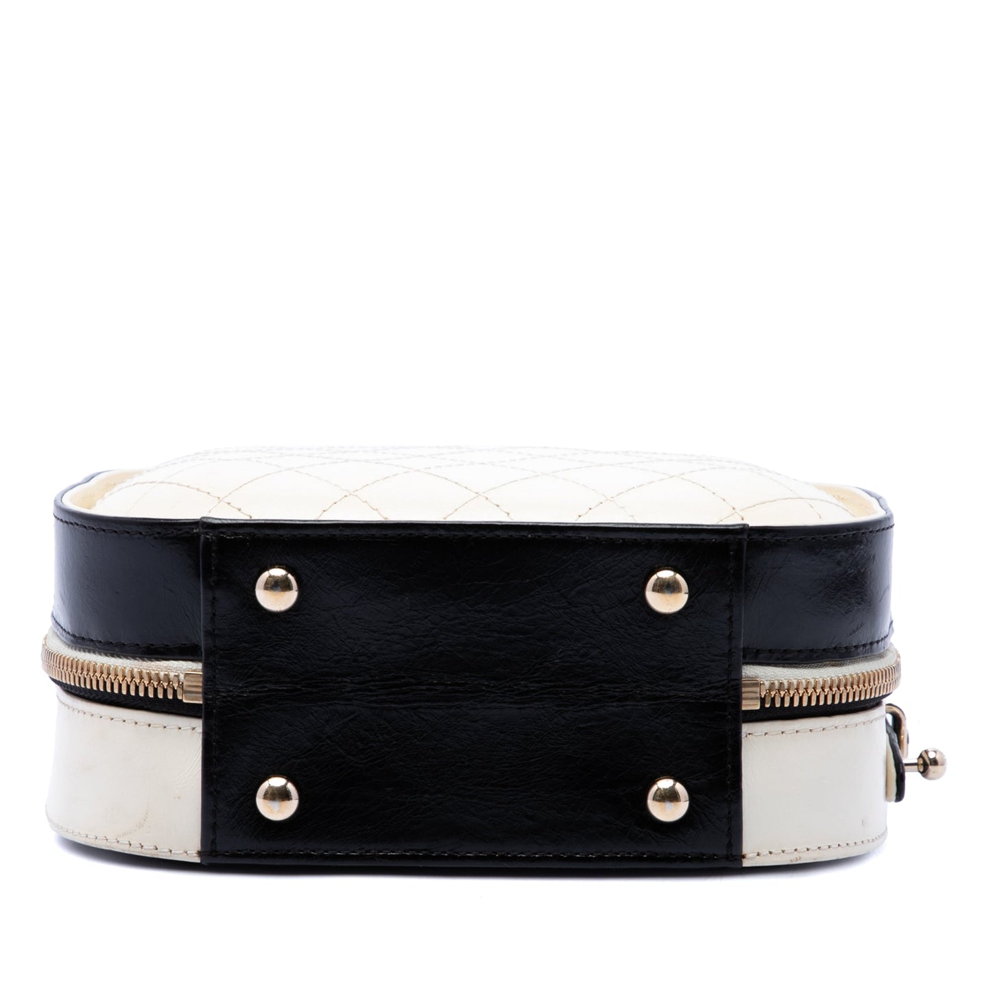 Chanel Small CC Quilted Crumpled Calfskin Vanity Case