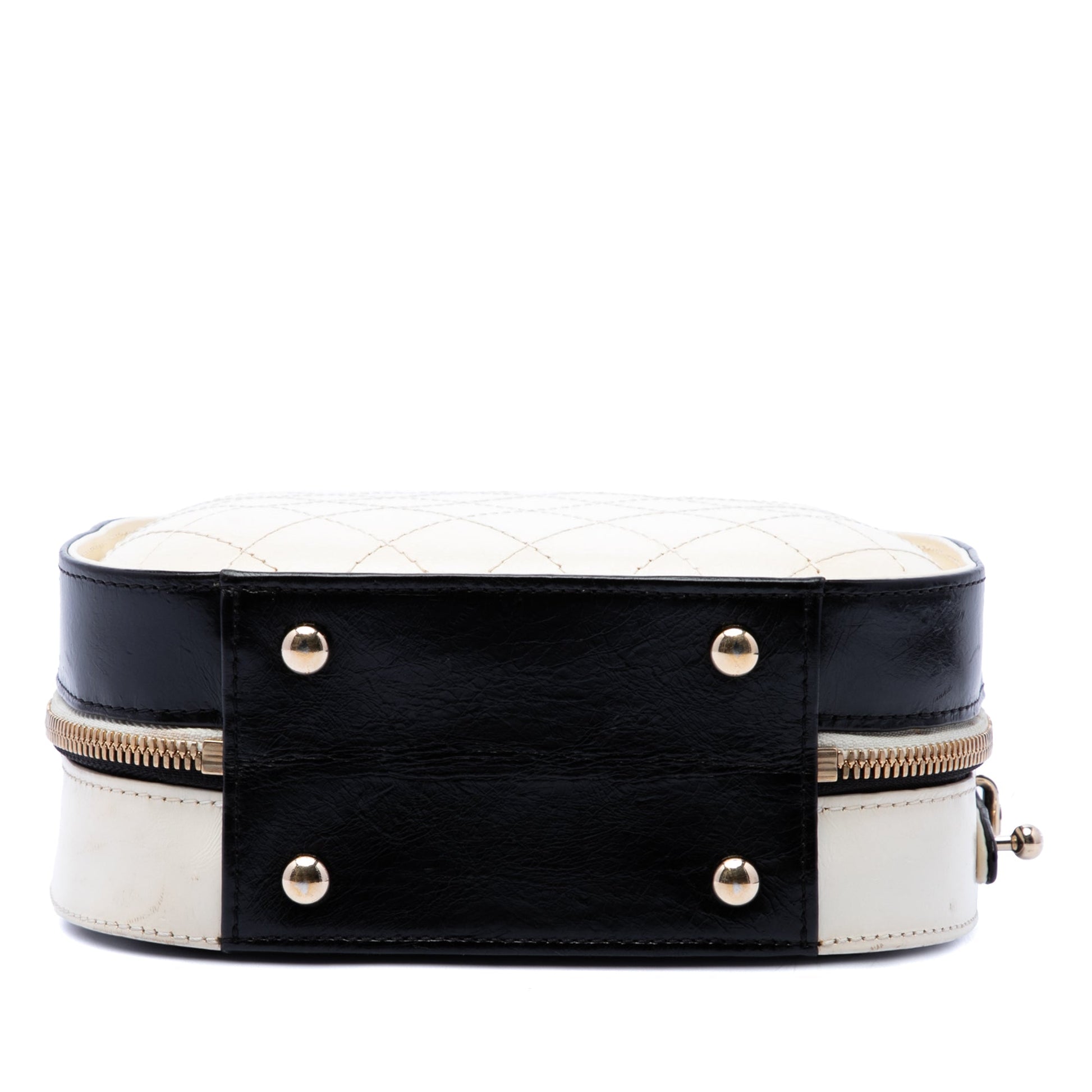 Chanel Small CC Quilted Crumpled Calfskin Vanity Case