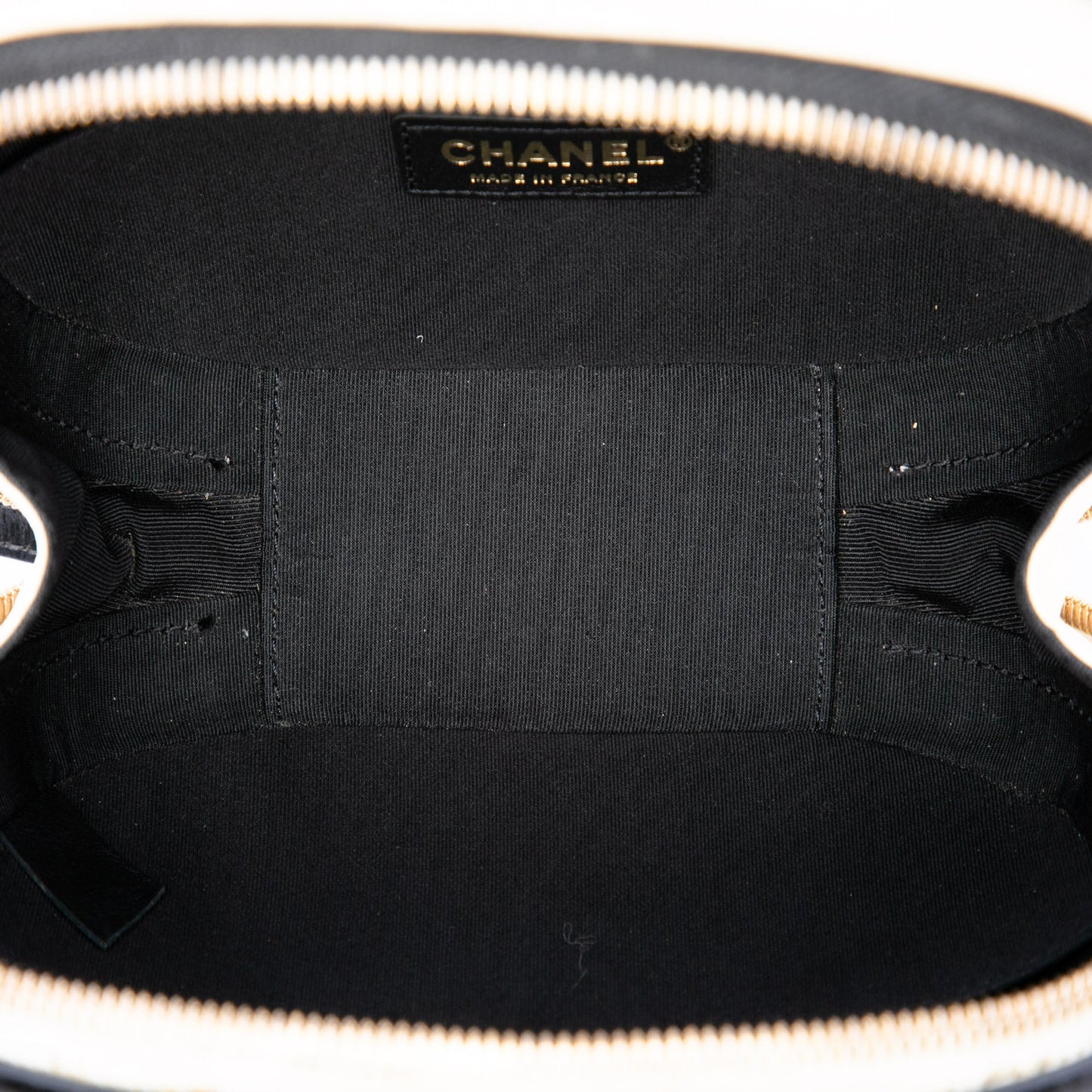 Chanel Small CC Quilted Crumpled Calfskin Vanity Case