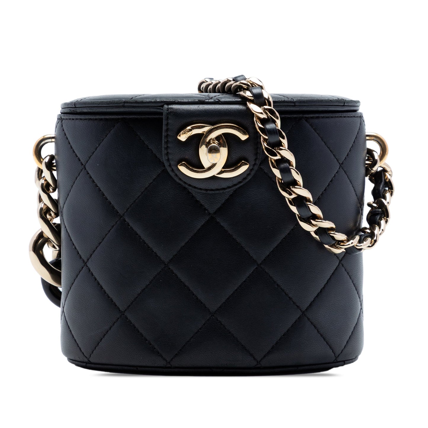 Chanel CC Lambskin Elegant Chain Vanity Case