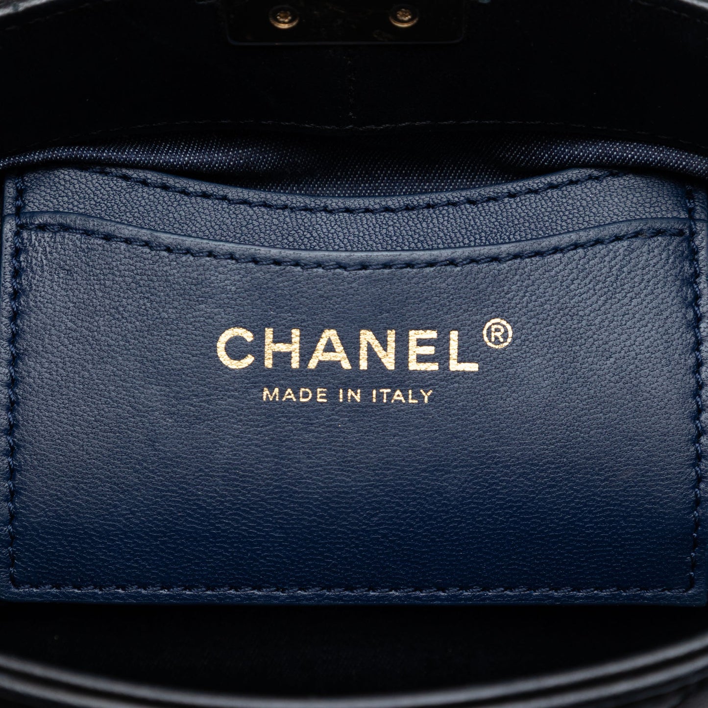 Chanel CC Lambskin Elegant Chain Vanity Case