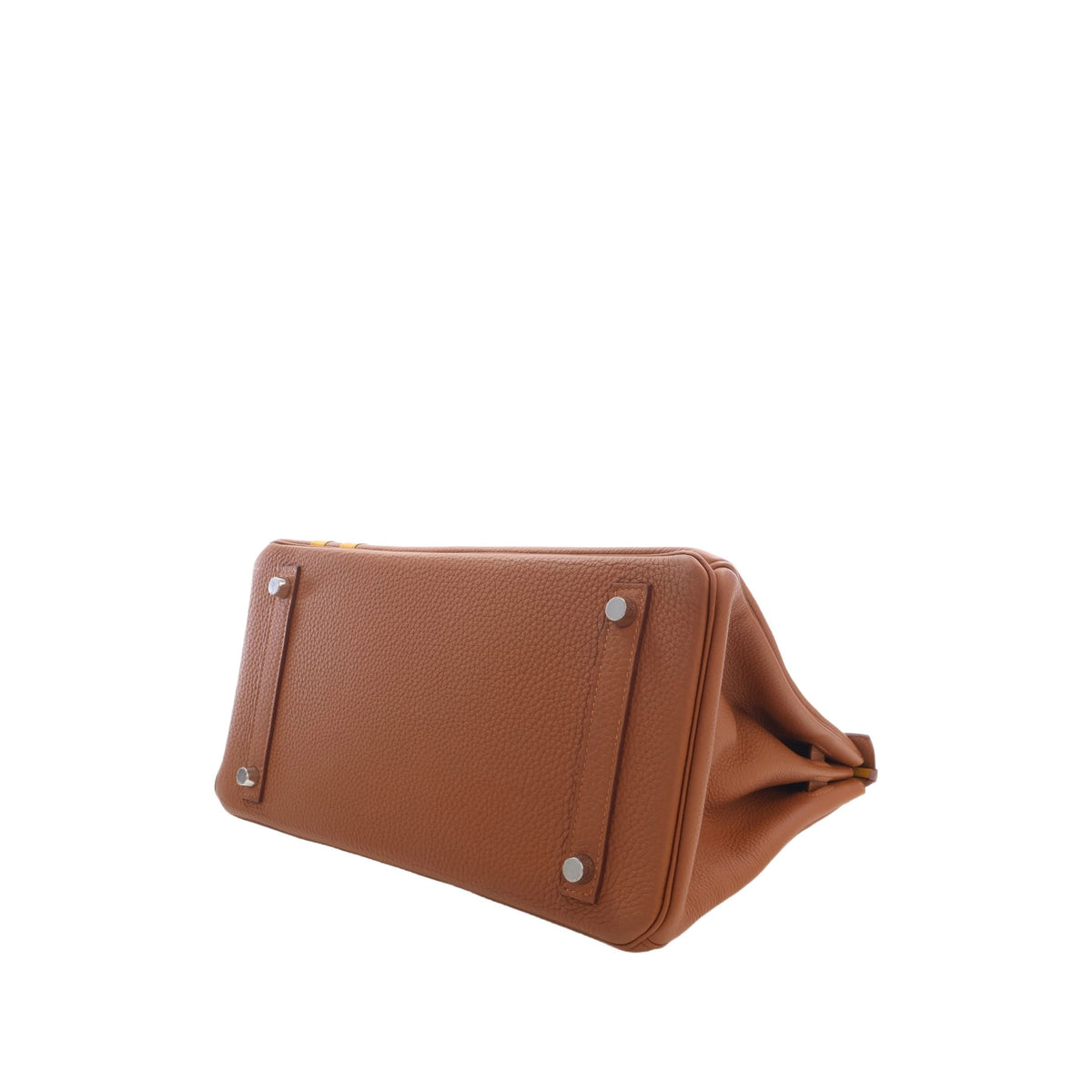 Hermès Togo and Swift Officier Verso Birkin Retourne 30 — Brown