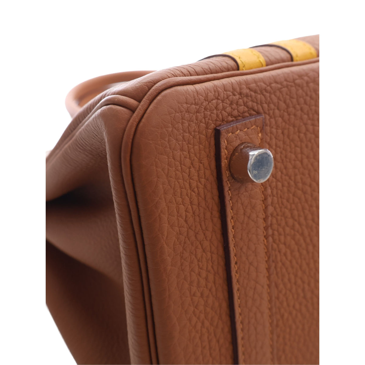 Hermès Togo and Swift Officier Verso Birkin Retourne 30 — Brown