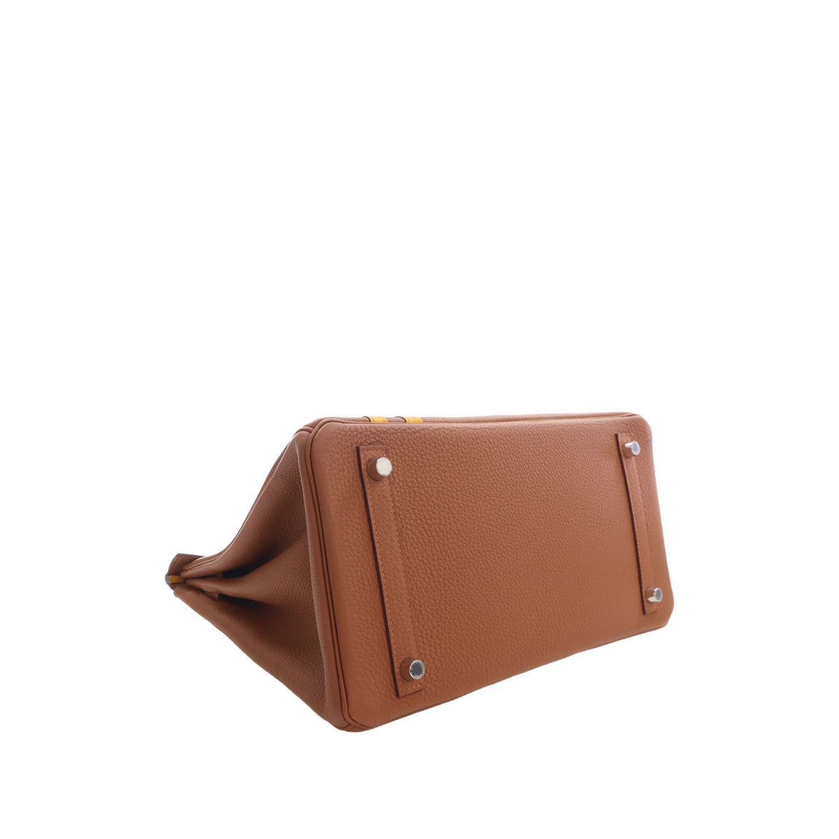 Hermès Togo and Swift Officier Verso Birkin Retourne 30 — Brown