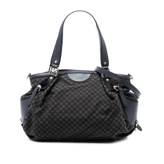 Gucci Diamante Canvas Bridle Satchel