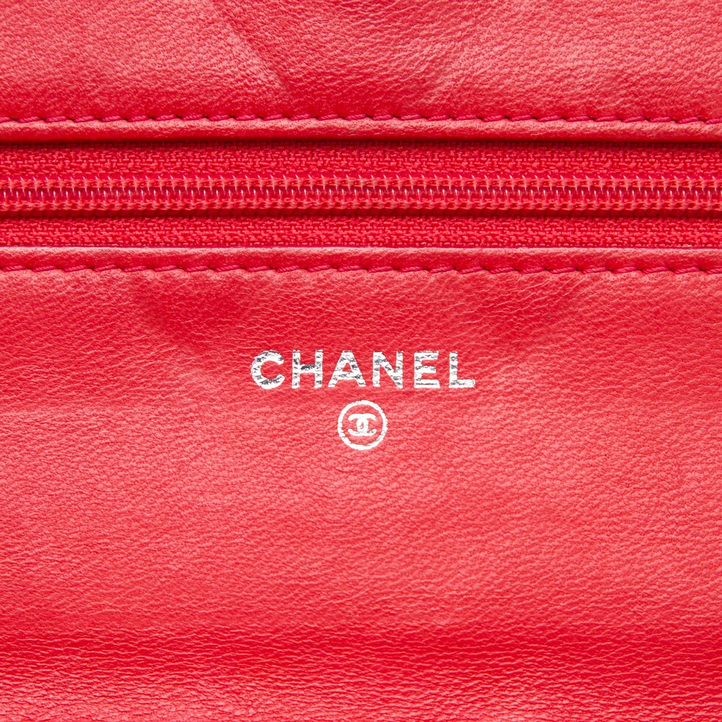 Chanel CC Lambskin Wild Stitch Wallet on Chain