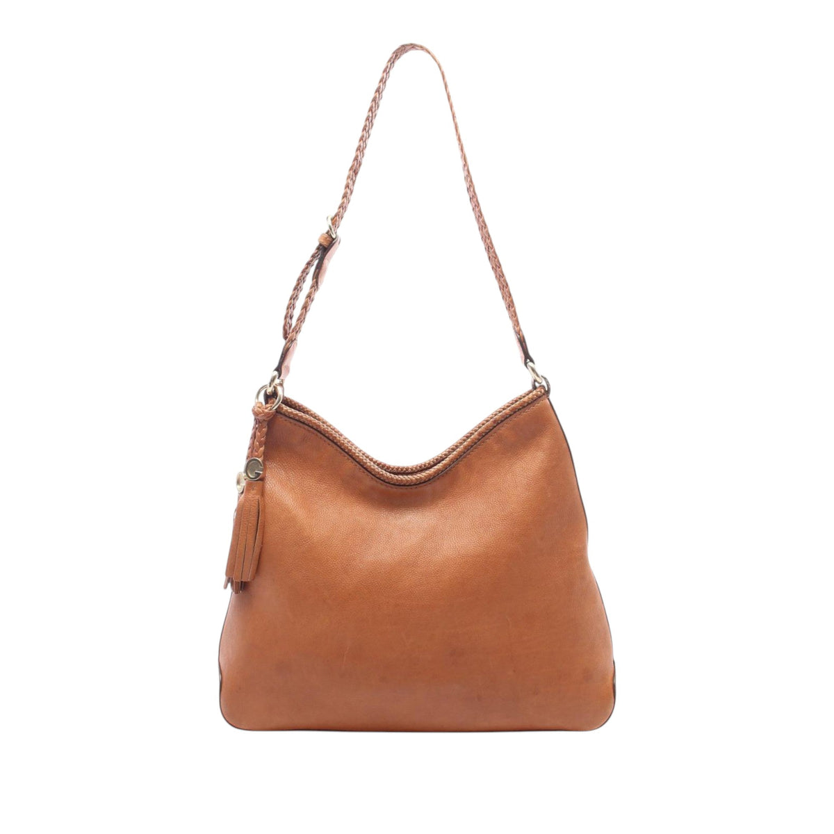 Gucci Leather Marrakech Shoulder Bag — Brown