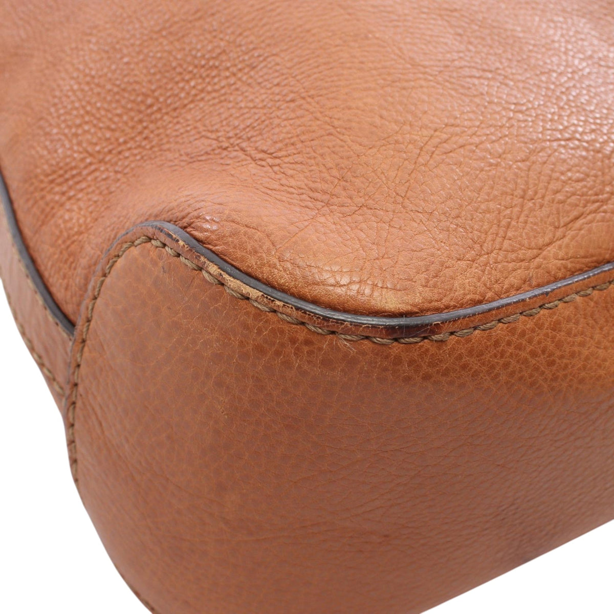 Gucci Leather Marrakech Shoulder Bag — Brown