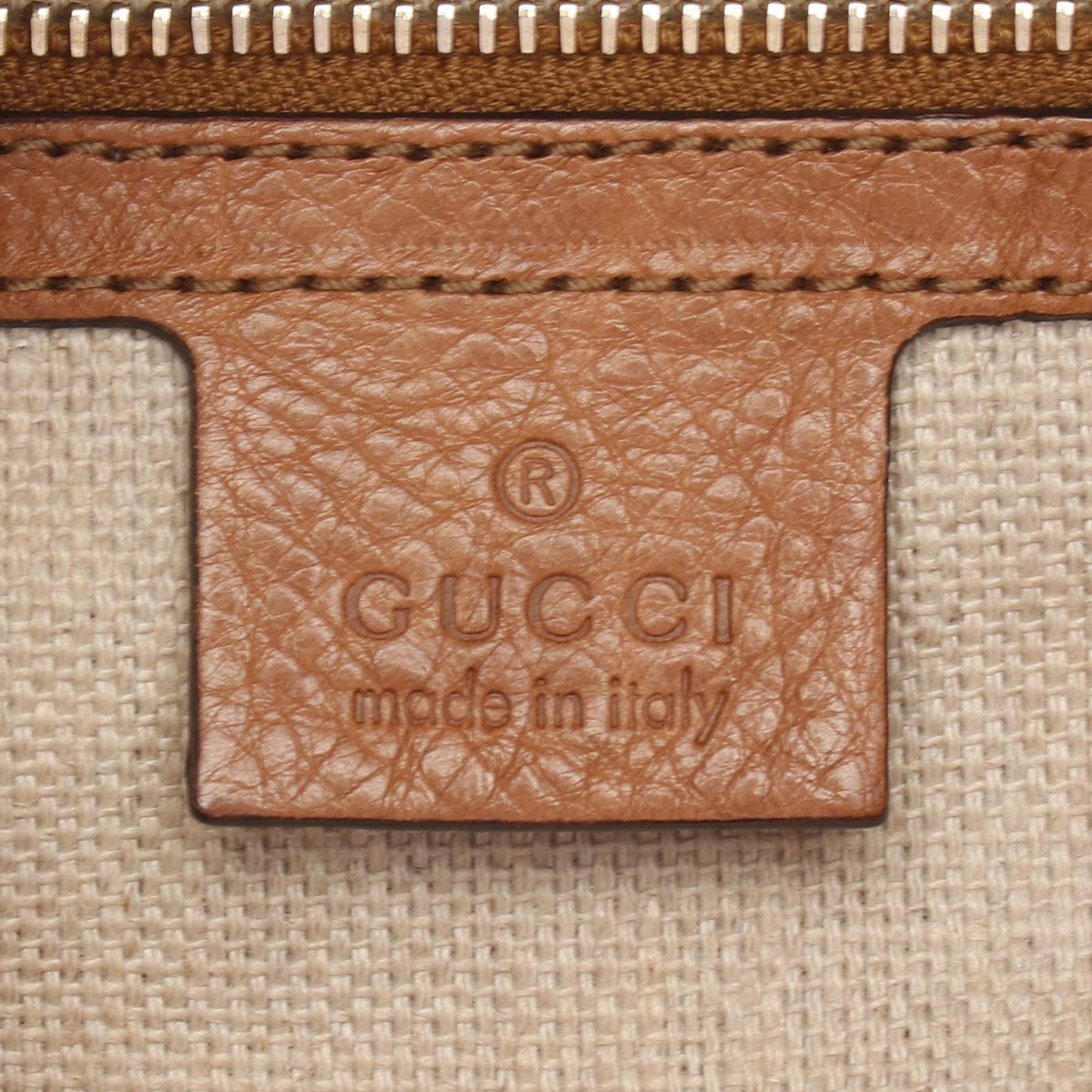 Gucci Leather Marrakech Shoulder Bag — Brown