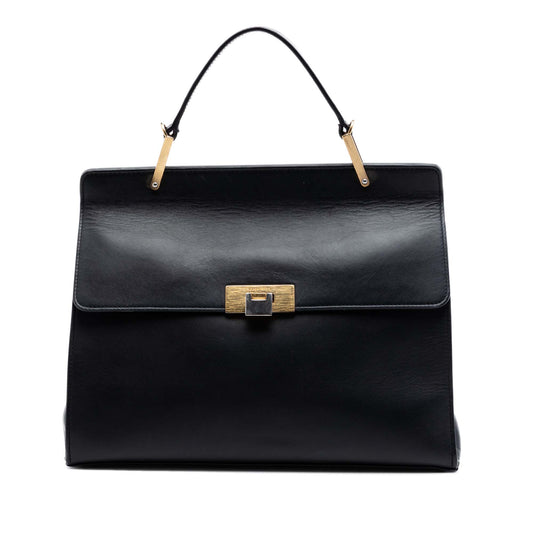 Balenciaga Leather Le Dix Cartable Top Handle Bag
