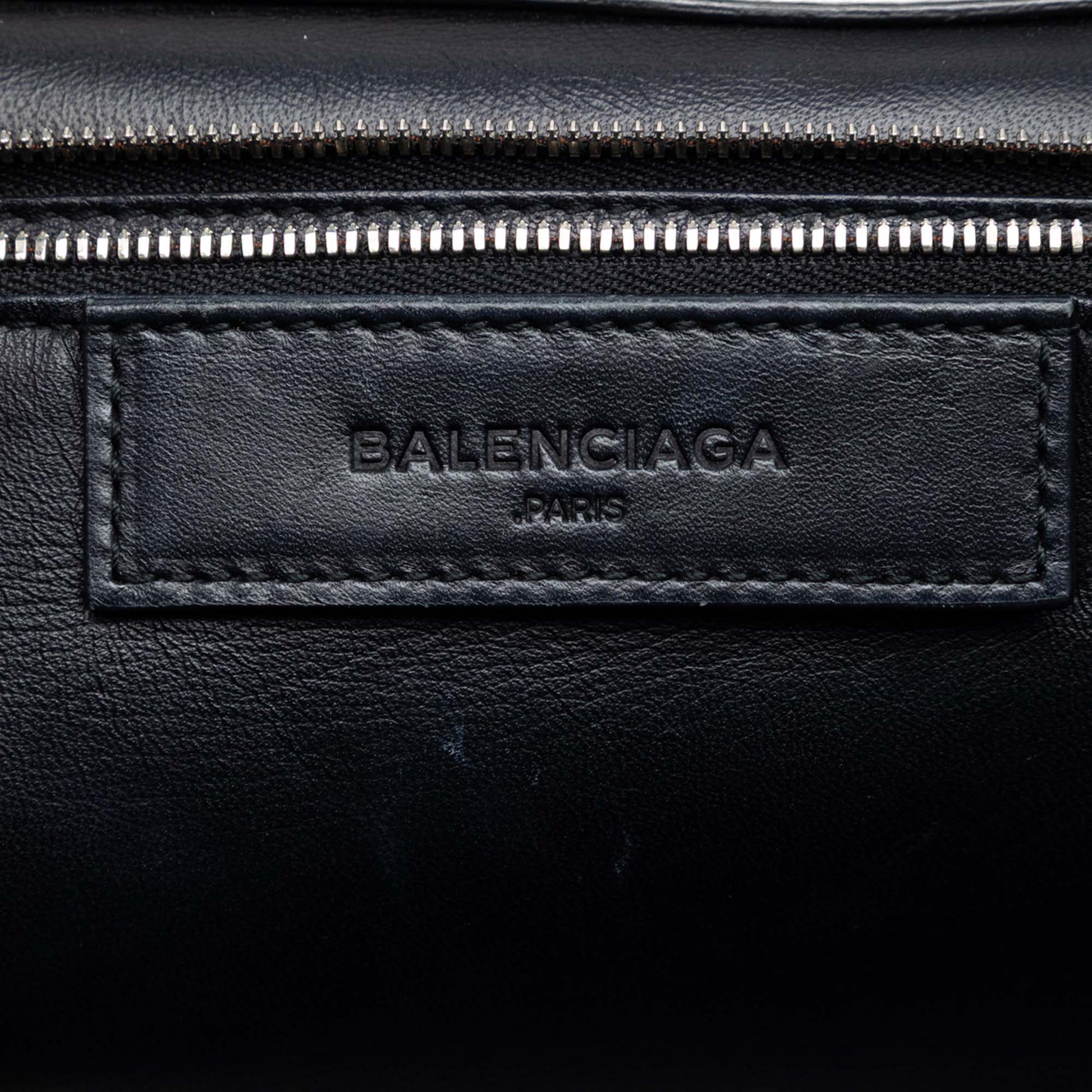 Balenciaga Leather Le Dix Cartable Top Handle Bag