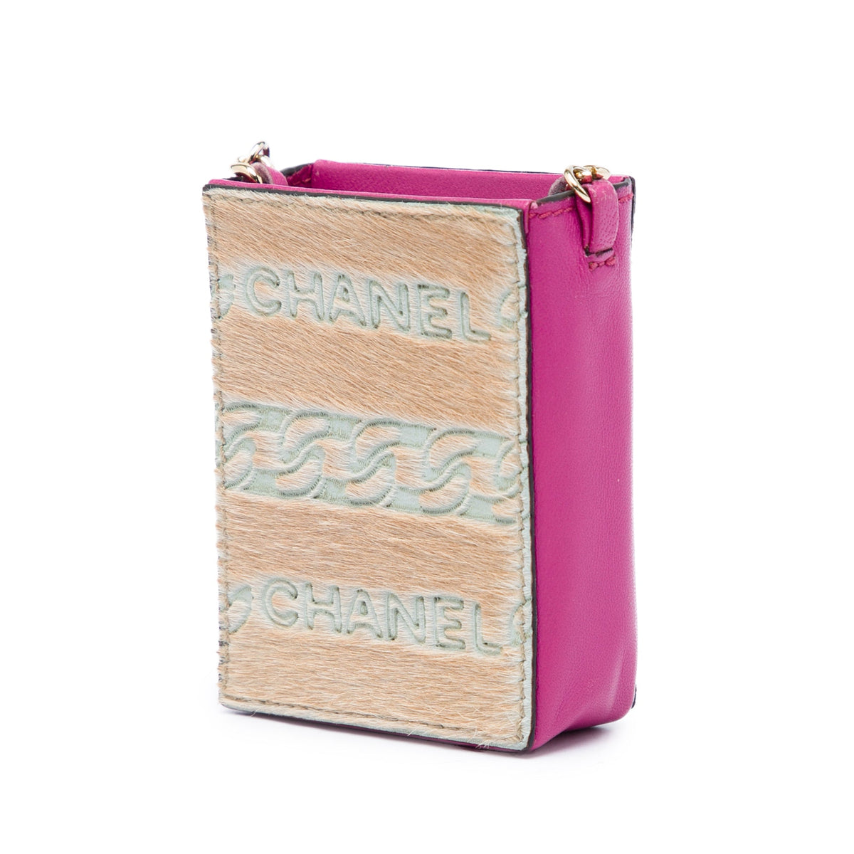 Chanel Lambskin and Pony Hair Cigarette Case — Pink