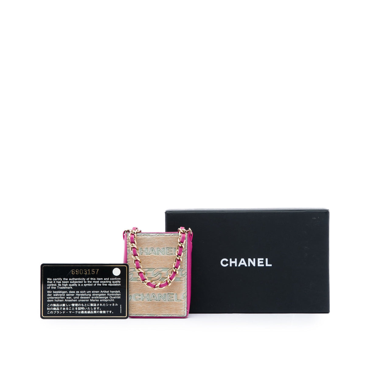Chanel Lambskin and Pony Hair Cigarette Case — Pink