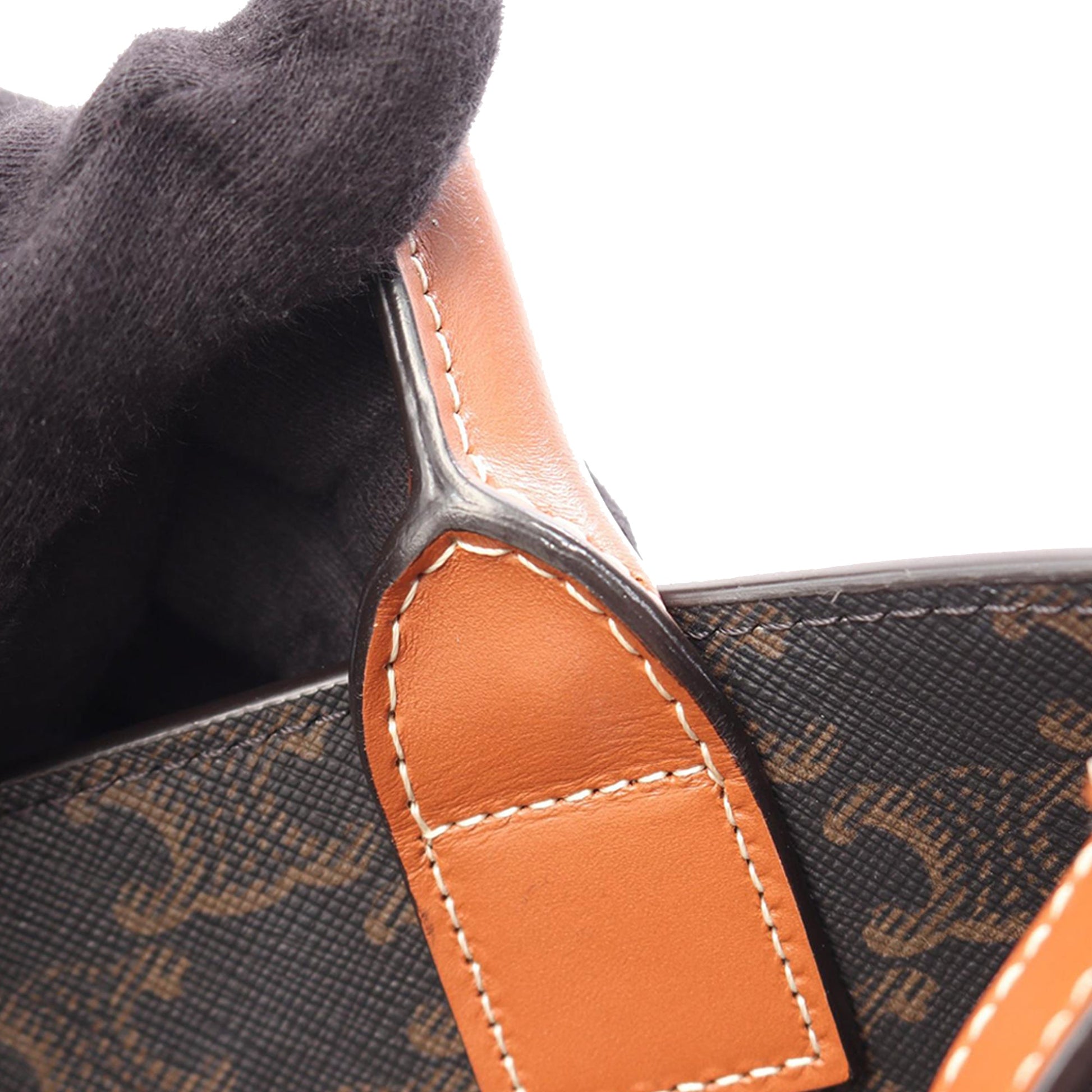 Celine Small Triomphe Coated Canvas Vertical Cabas Tote