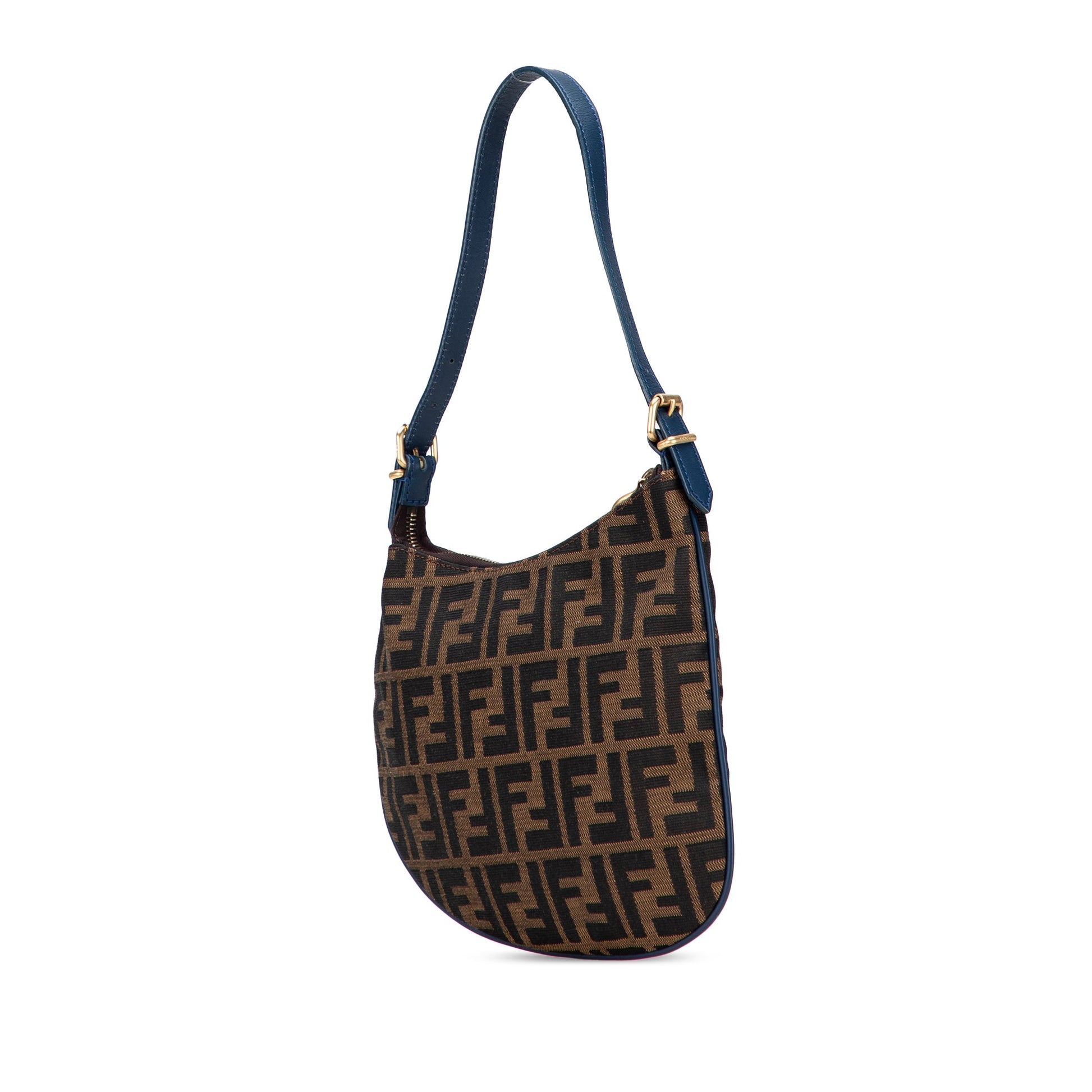 Fendi Zucca Canvas Oyster Hobo