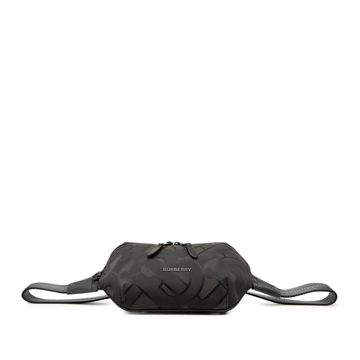 Burberry TB Monogram Nylon Sonny Belt Bag — Black