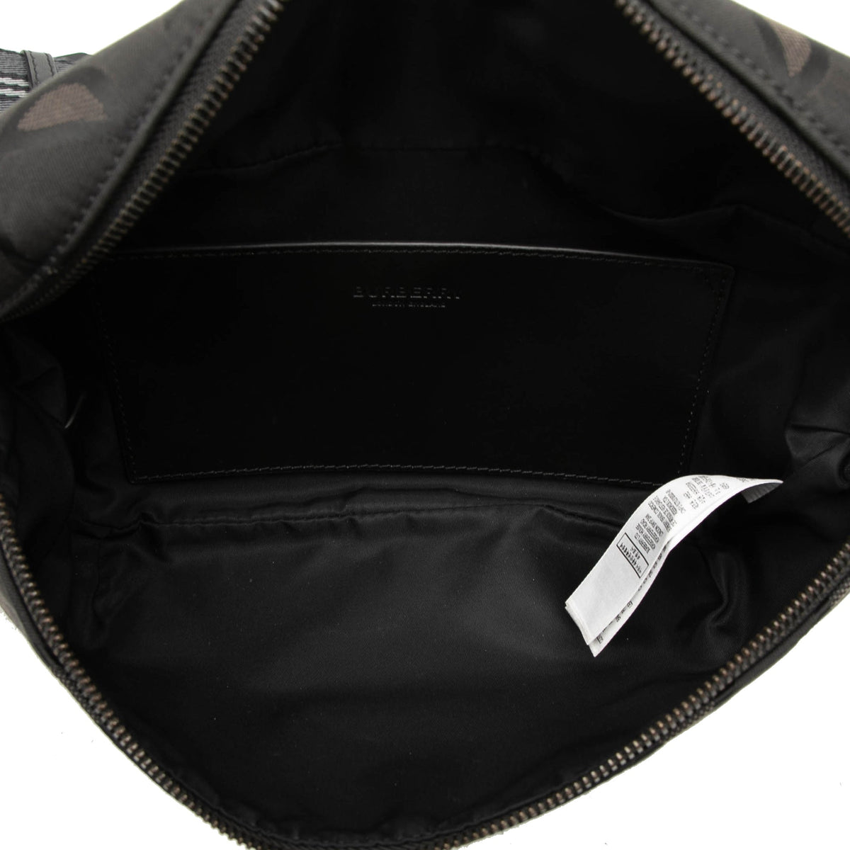 Burberry TB Monogram Nylon Sonny Belt Bag — Black