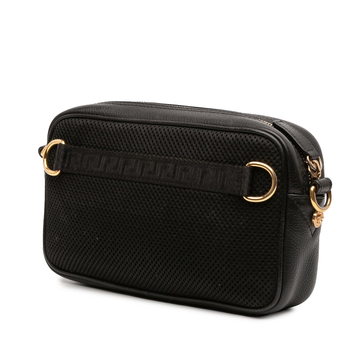 Versace Grained Calfskin La Medusa Convertible Camera Bag